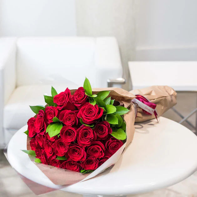 2 dozen Red Rose Wrap