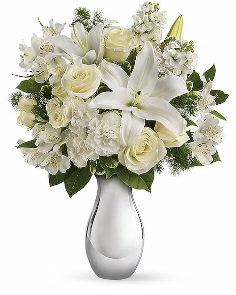 Teleflora's Shimmering White Bouquet