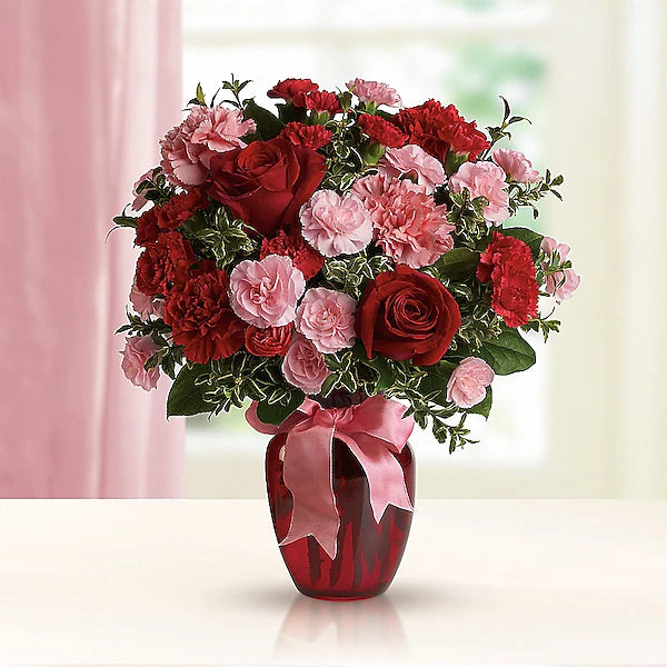 Dance with Me Bouquet with Red Roses